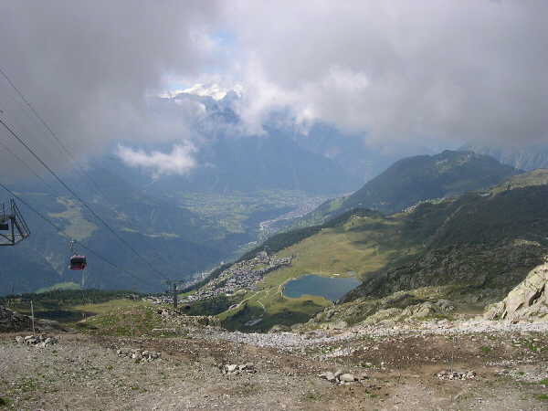 We made it to the top by cable car