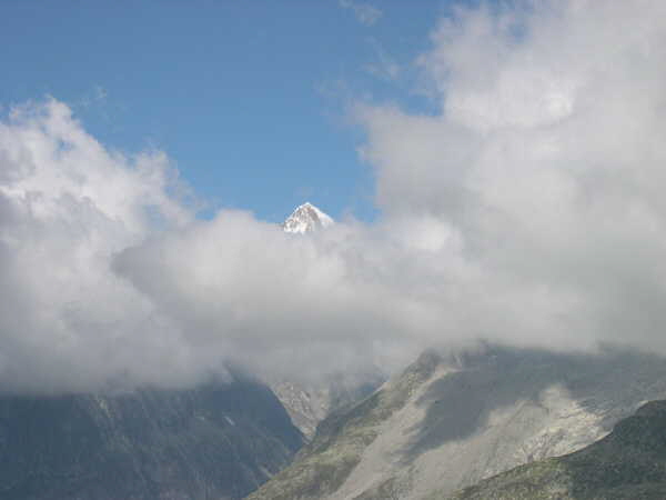 View above the Aletch glacier