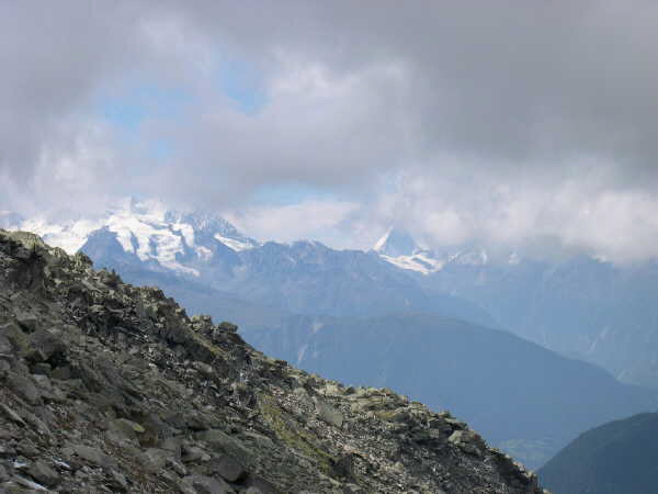 View across the Aletch glacier