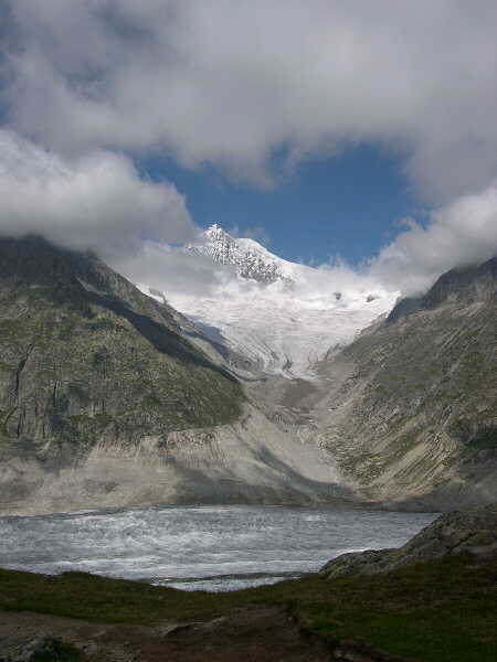 Across the Aletch glacier