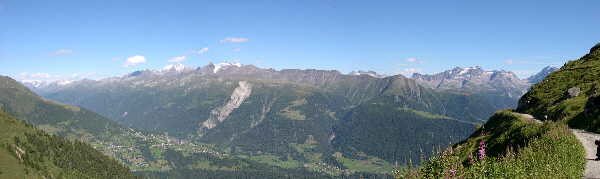 View from the end of the Talligrat tunnel