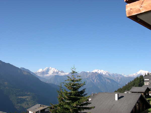 Third morning view from the balcony — Bettmeralp