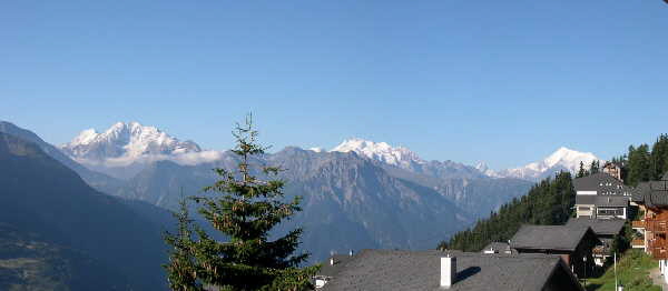 Third morning view from the balcony — Bettmeralp