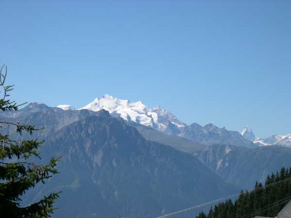 Third morning view from the balcony — Bettmeralp