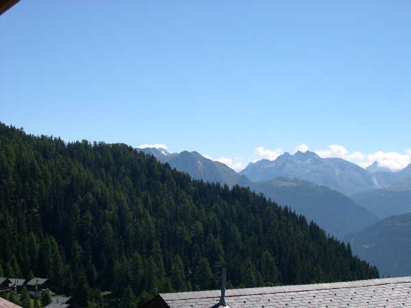 Third morning view from the balcony — Bettmeralp