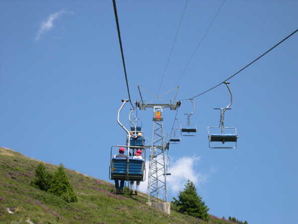 Riding up to Hofluh — Riederalp