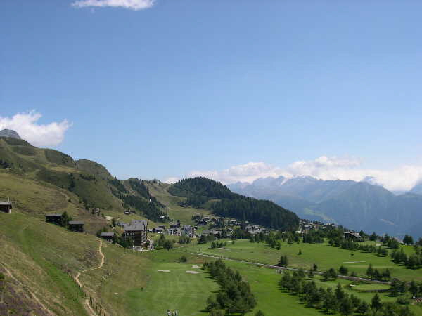Riding up to Hofluh — Riederalp