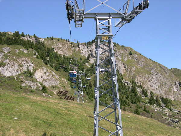 Riding up to Hofluh — Riederalp