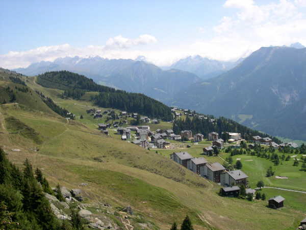 Riding up to Hofluh — Riederalp