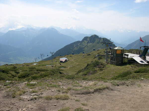 View from Hofluh towards the Rhone valley