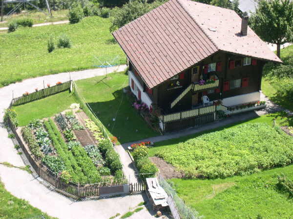 View from the cable car — Riederalp to Mörel