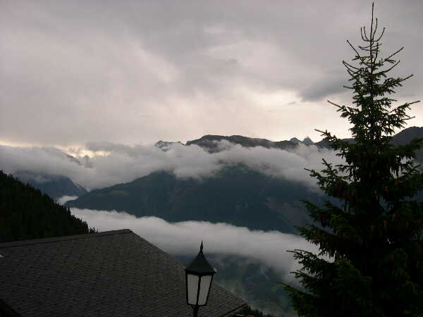 5th morning view from the balcony — Bettmeralp