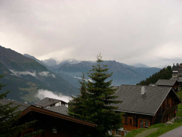 5th morning view from the balcony — Bettmeralp